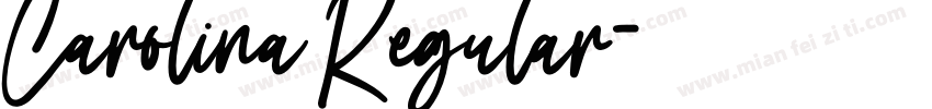 Carolina Regular字体转换